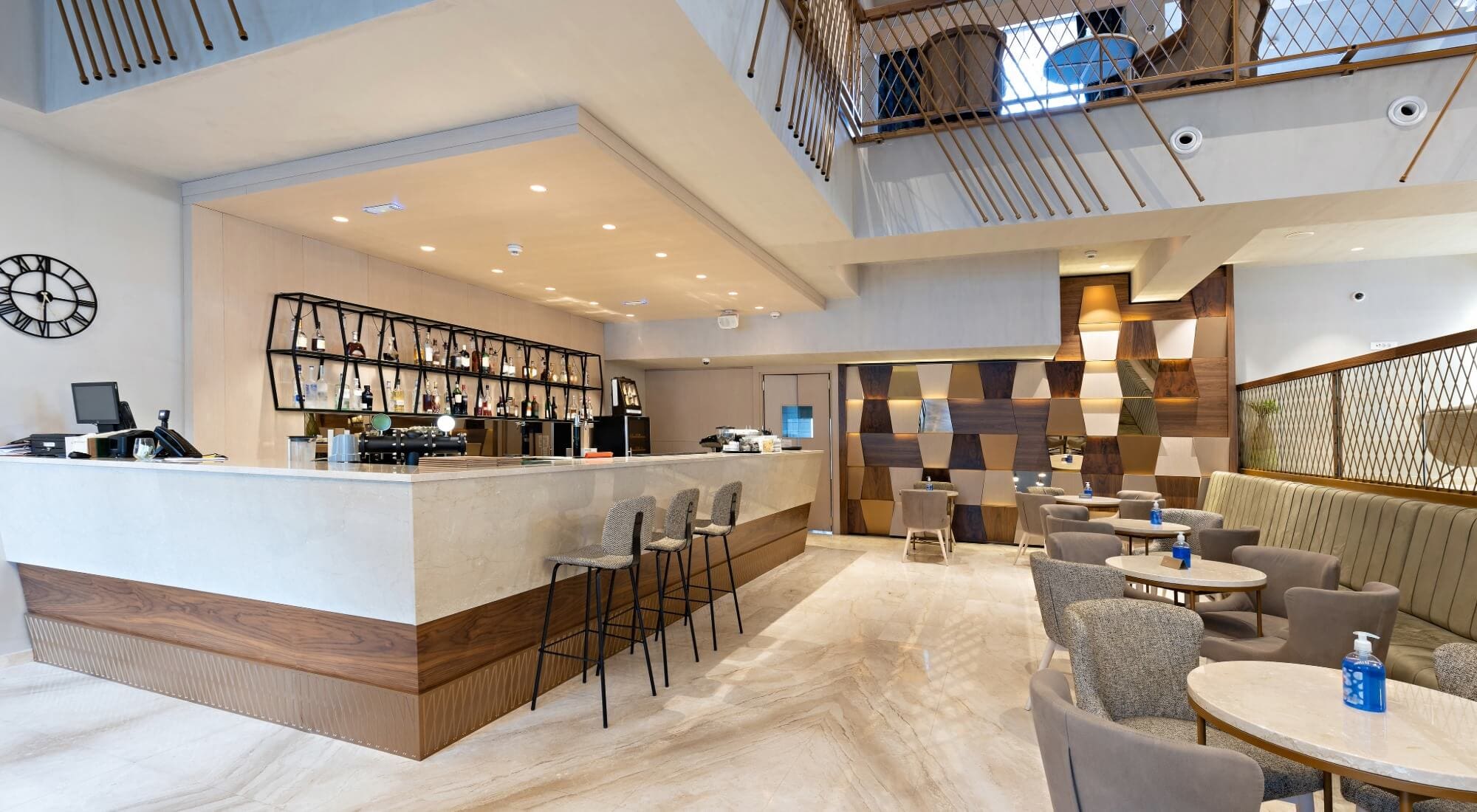 Modern bar and lounge interior, commercial painting in Southern Pines, NC